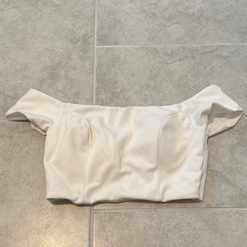Elegant Off-Shoulder White Top